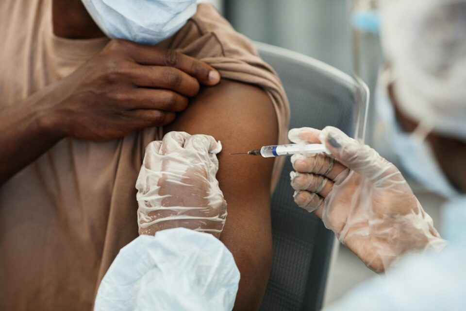 Nurse Giving Shot of Vaccine